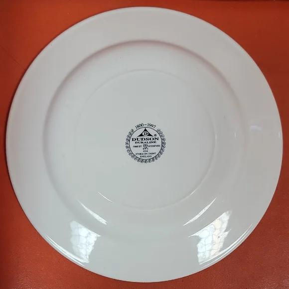 Classic Dudson White Porcelain Dinner Side Plates - Set of 4 - Picture 9 of 11